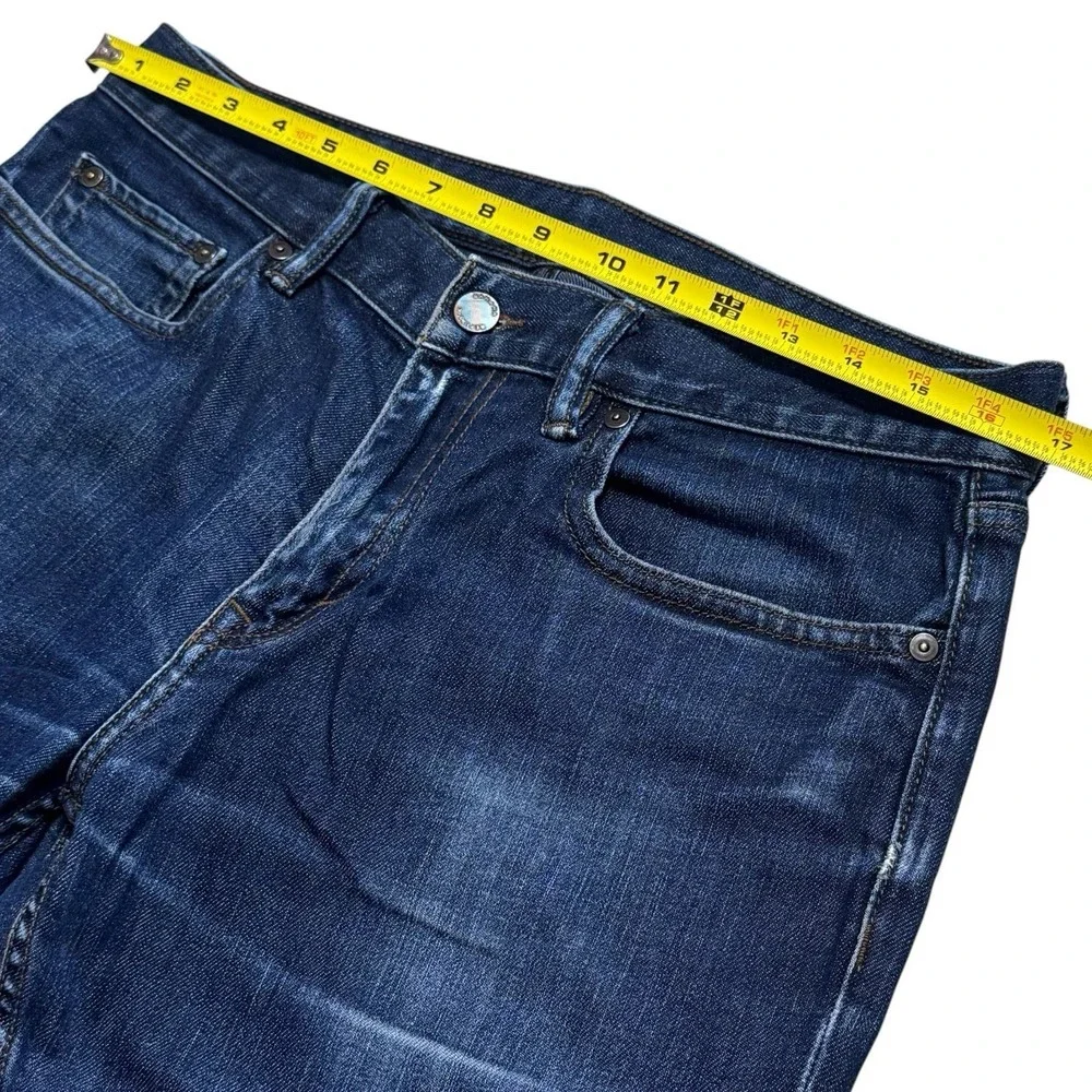 Banana Republic Slim Dark Blue Jeans Capsule‎ Comfort Preppy Chic Minimalist 33